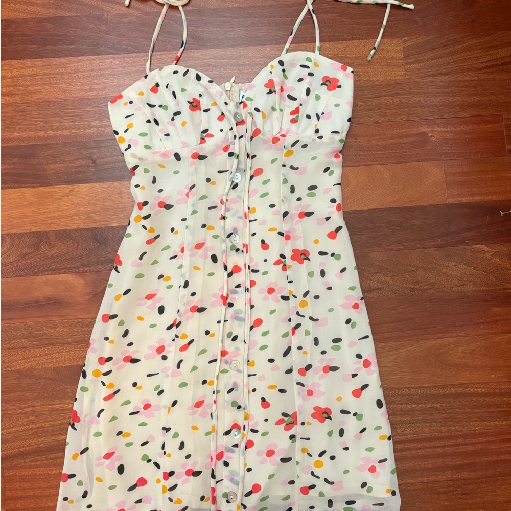 Princess Polly Red and Green Spaghetti Strap Sundress